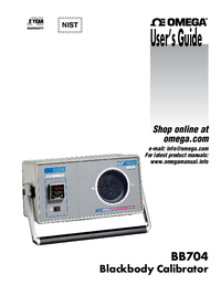 Thumbnail of document Manual - BB704 100°C to 398°C Temperature Blackbody Calibrator